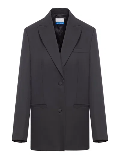 Off-white Off White Wool Jacket In Black