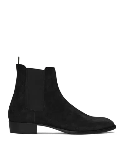 Saint Laurent Wyatt 30 Otterproof Chelsea Boot In Black