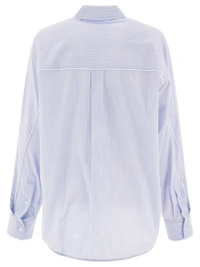 Shop Alexander Wang Cotton Oversize Shirt In Blue