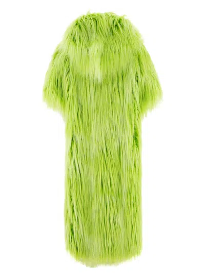 Bb Couture Faux-fur Tribeca Jacket For Women In Green