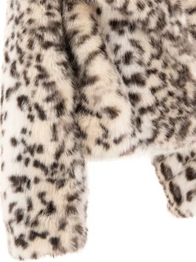 Bb Couture Faux Fur Short Jacket In Beige