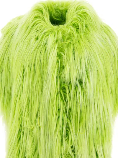 Bb Couture Faux-fur Tribeca Jacket For Women In Green