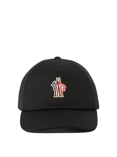 Shop Moncler Grenoble Gabardine Baseball Cap In Black