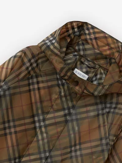 Burberry Lightweight Vintage Check Beige Parka In Beige