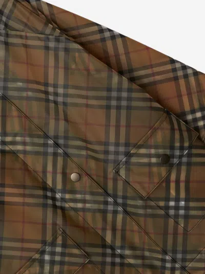 Burberry Lightweight Vintage Check Beige Parka In Beige