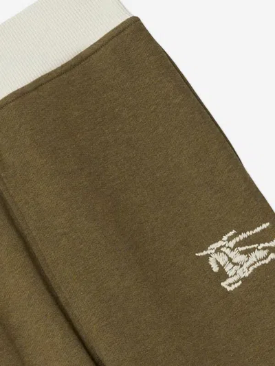 Burberry Boys Ekd Logo Sidney Joggers In Green