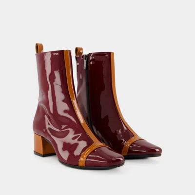 Carel Paris Audrey Boots - Carel - Patent Leather - Camel In Beige