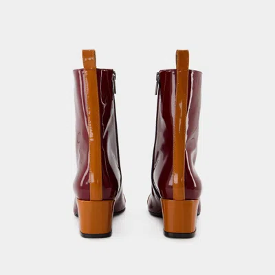 Carel Paris Audrey Boots - Carel - Patent Leather - Camel In Beige