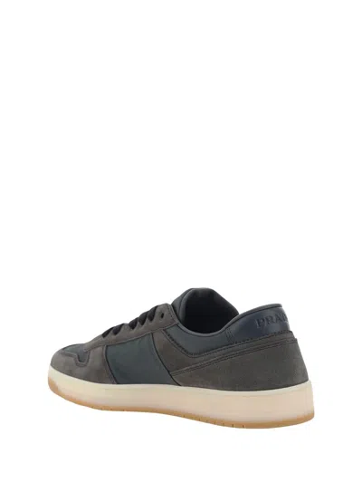 Shop Prada Sneakers In Ematite+piombo