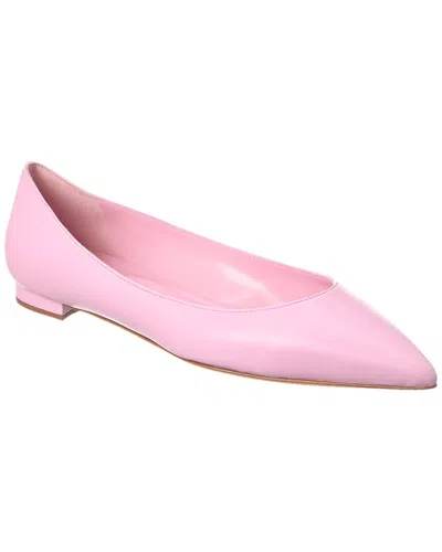 Manolo Blahnik Kietta Leather Flat In Pink