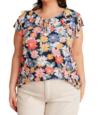 Now N Forever Flower Power Floral Top In Multi In Multi
