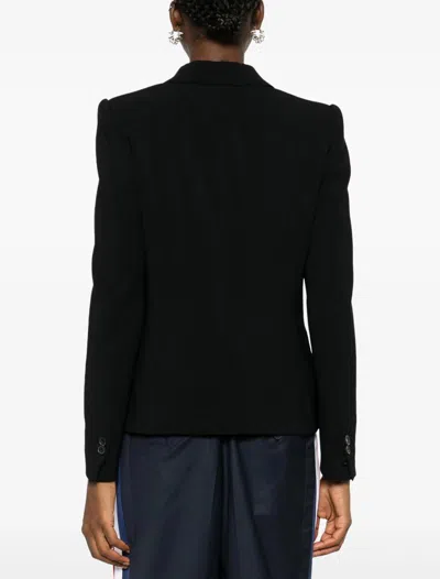 Dsquared2 Logo-plaque Single-breasted Blazer In Black