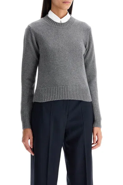 Shop Ami Alexandre Mattiussi 'cashmere And Wool Pullover In Grey