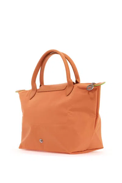 Shop Longchamp Le Pliage Green S Handbag In Arancio