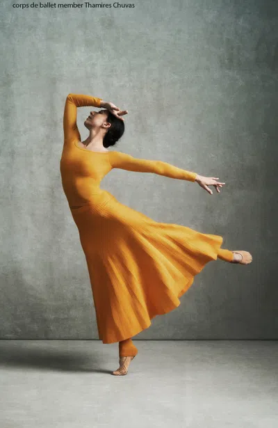 Gabriela Hearst Aurora Knit Skirt In Yellow Merino Wool In Yellow