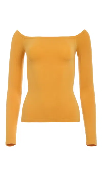 Gabriela Hearst Josephina Knit Sweater In Yellow Merino Wool In Yellow