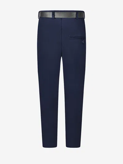 Zeco Schoolwear Boys School Senior Standard Fit Trousers - Regular Leg In Blue