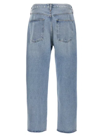 Agolde Baggy Tapered Fusion Wash Ratio Jeans Bag In Blue