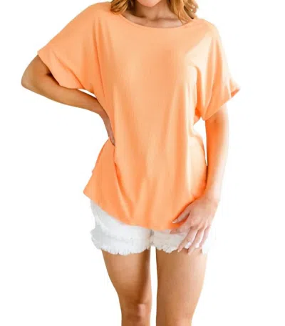 White Birch Back At It Twisted Back Top In Orange In Orange