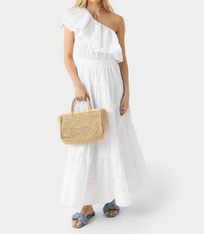 Antik Batik Rodo Asymmetrical Maxi Dress In White In White