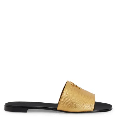 Giuseppe Zanotti Shirley Slides In Gold