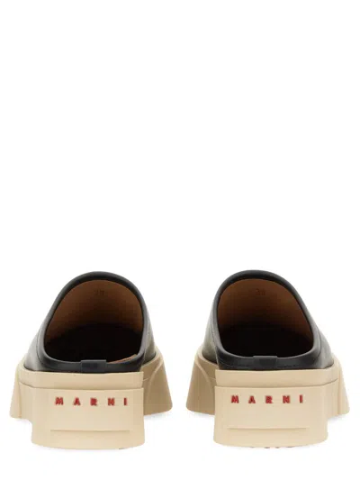 Shop Marni Sabot "pablo" In Black