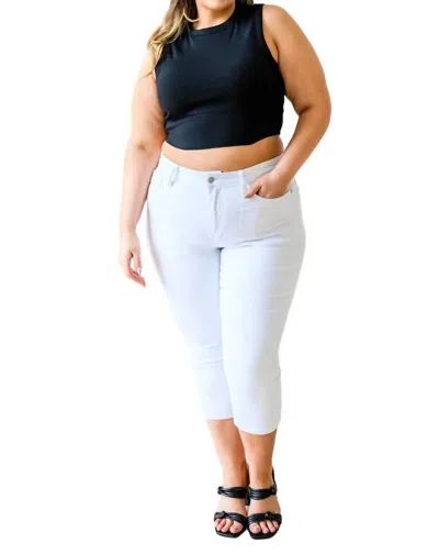 White Birch Best Friends Cropped Tank In Black In Black