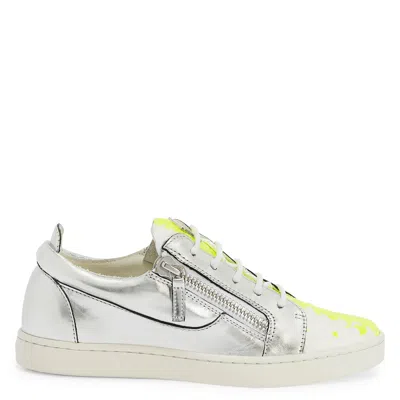 Giuseppe Zanotti Nicki Metallic Sneakers In White