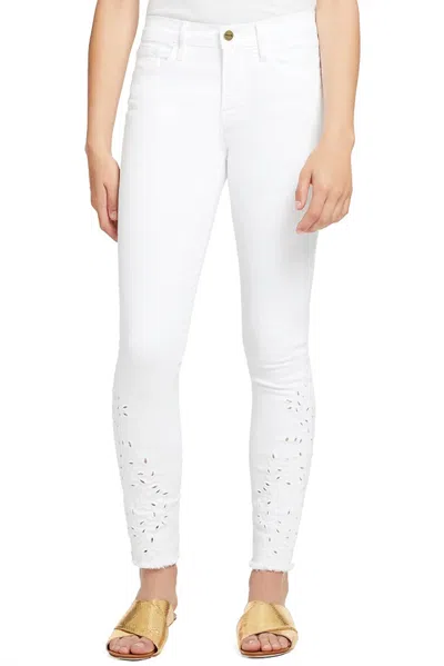 Frame Le Skinny De Jeanne Jean In Blanc In White