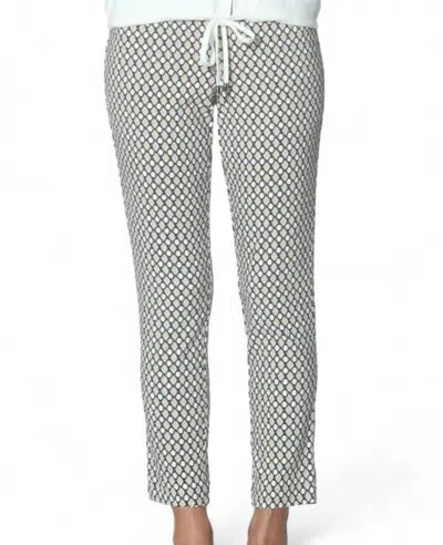 J'envie/eli Side Slit Ankle Pant In Honeycomb In Multi