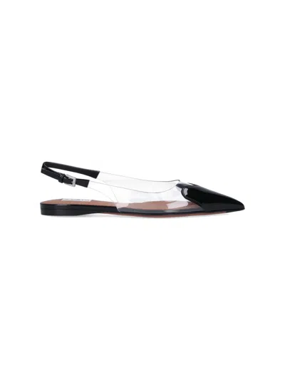 Alaïa Le Cœur Slingback Flats In Black