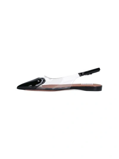 Alaïa Le Cœur Slingback Flats In Black