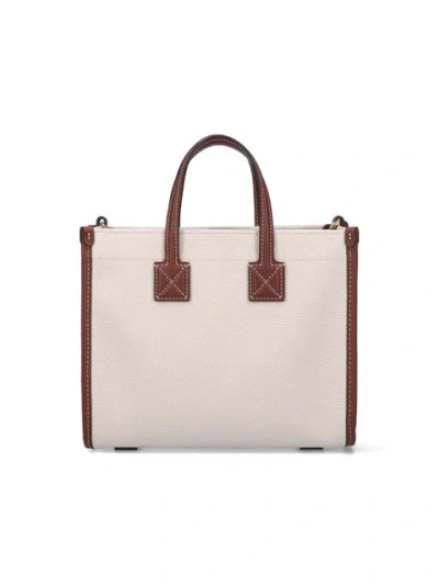 Burberry Small Freya Tote In Cream