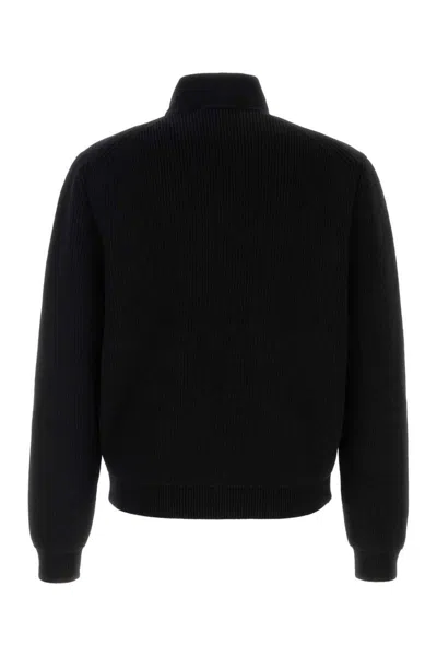 Prada Black Logo Patch Jacket In Black