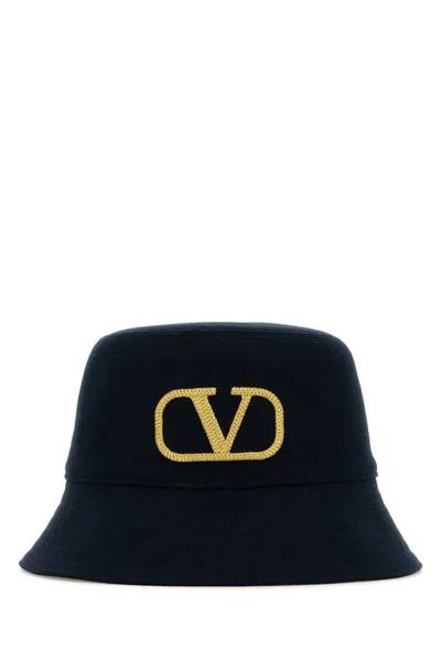 Valentino Garavani Women Printed Cashmere Beanie Hat In Blue