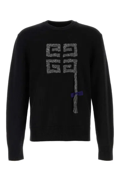 Givenchy Crew Neck Sweater Bm90t54ykr 001 In Black
