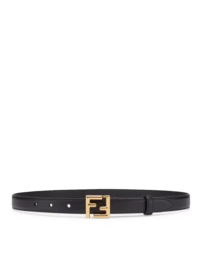Fendi Belt Ff In Black