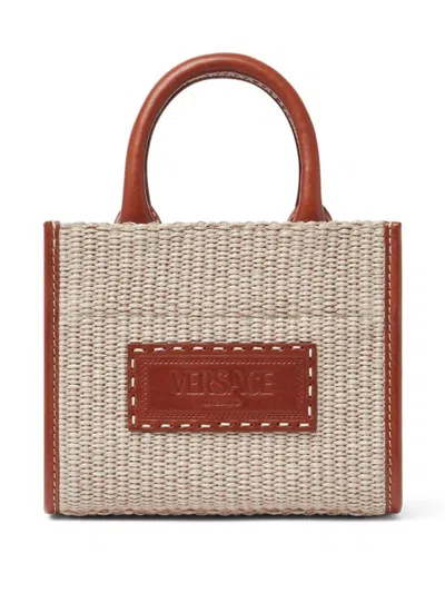 Versace Xs Athena Crossbody -  - Leather - Neutral In Neutral