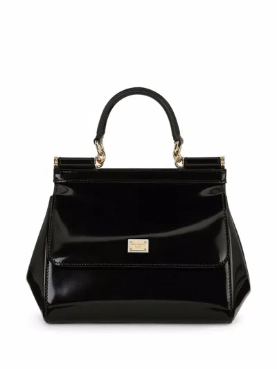 Dolce & Gabbana Women's Sicily Medium Handbag In Black