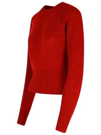 Fabiana Filippi Crew Neck Sweater In Red