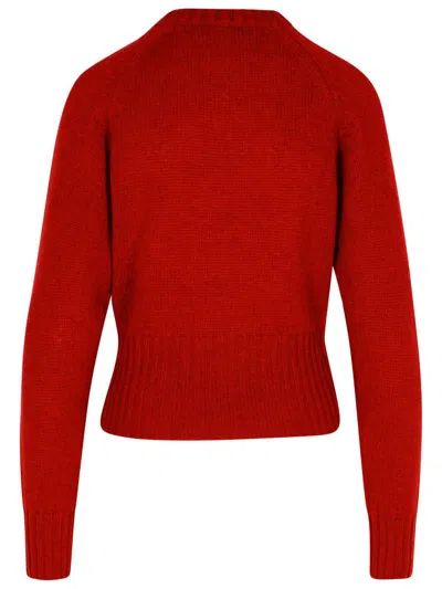 Fabiana Filippi Crew Neck Sweater In Red
