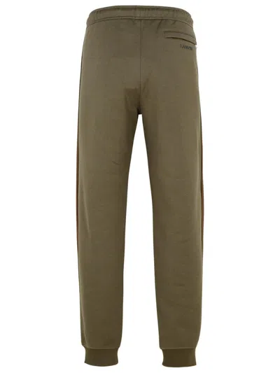 Lanvin Brown Cotton Jogger Pants In Brown
