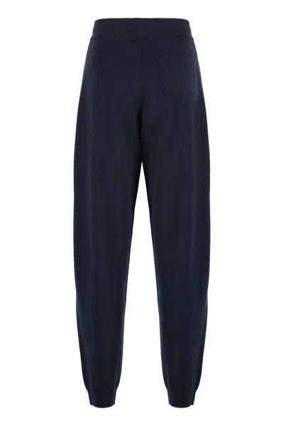 Nanushka Ylia Wool-blend Sweatpants In Blue