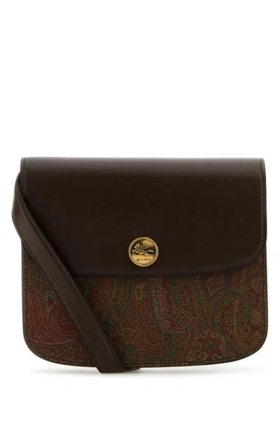Etro Crossbody Bag With Adjustable Strap And Paisley Print In Multicolor
