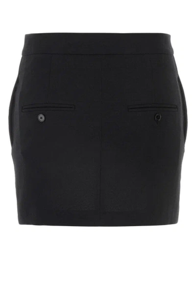 Isabel Marant Licoma High Waist Crepe Mini Skirt In Black