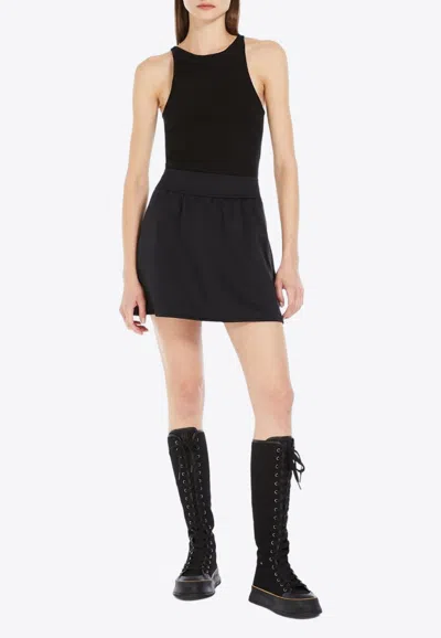 Max Mara Black Alfeo Halter Top In Black