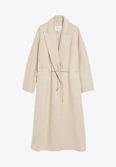 Max Mara Oversize Cashmere Coat In Beige