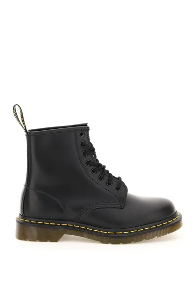 Dr. Martens' 1460 Lace-up Combat Boots In Smooth Leather In Black