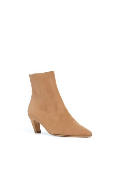 Gabriela Hearst Clayton Ankle Boot In Dark Camel Suede In Dark Camel
