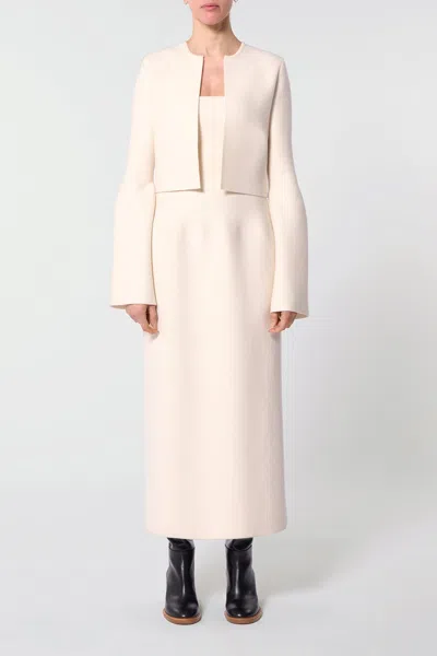 Gabriela Hearst Katlin Knit Jacket In Ivory Merino Wool In Ivory